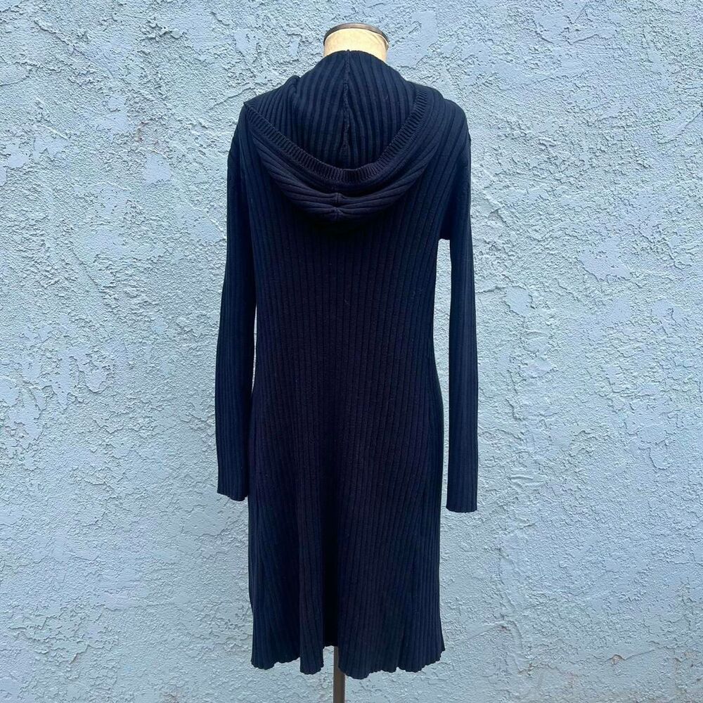 Y2k Ribbed Cardigan Small Duster Sweater - Picture 3 of 8